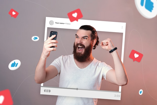 Concept de travail de marketing d'influence