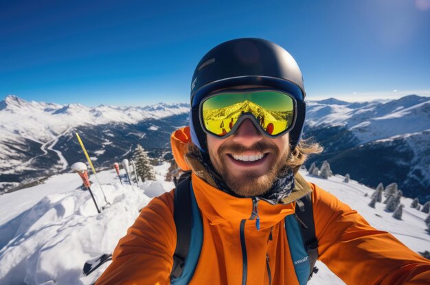 concept de vacances sportives de ski ou de snowboard