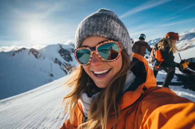 concept de vacances sportives de ski ou de snowboard