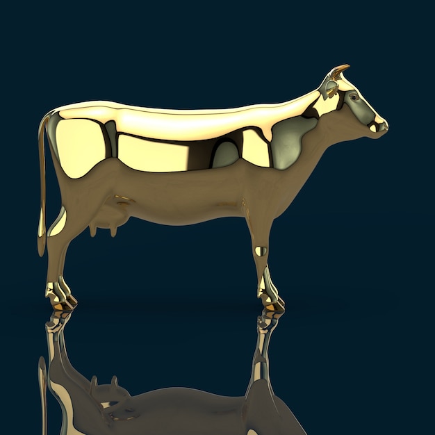Concept de vache - Illustration 3D