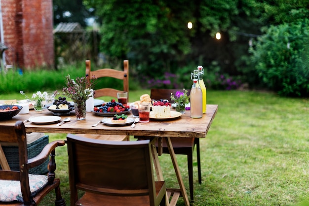 Concept de variété pour le repas de table