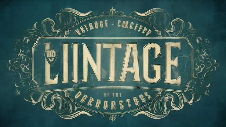 Photo concept vintage avec de l'encre