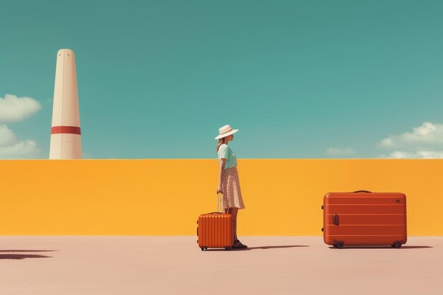 concept de voyage photographie minimaliste