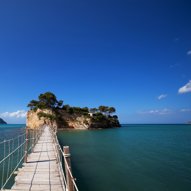 Concept de voyage et de vacances - Zakynthos, un pont vers l'île