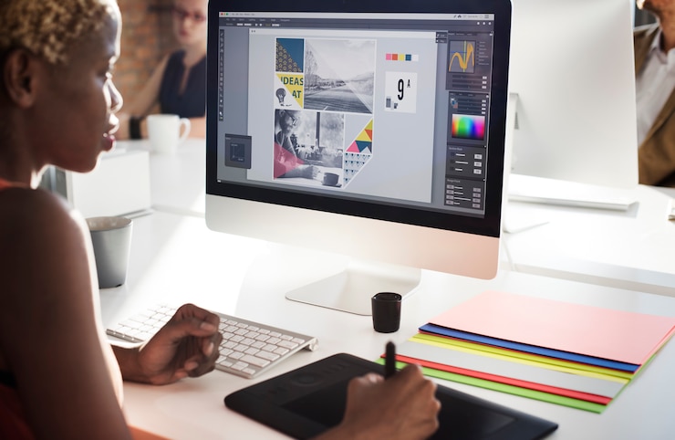 Photo concepteur graphique créativité éditeur idées concepteur