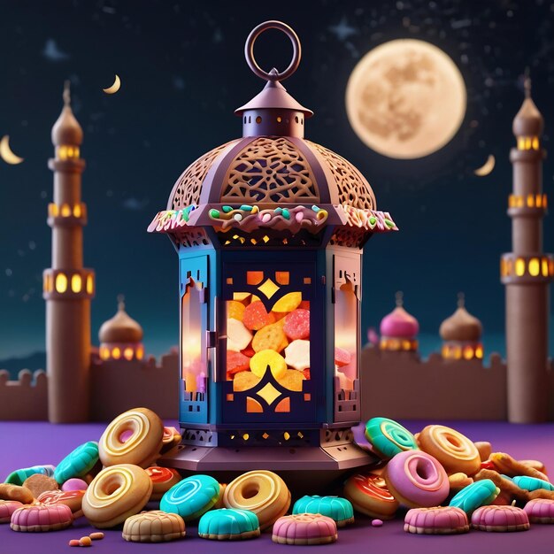 Conception en 3D du Ramadan