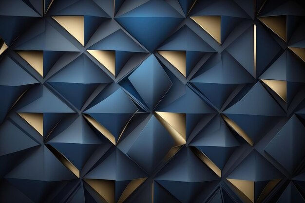 Conception abstraite dégradé bleu marine foncé avec des formes de diamant