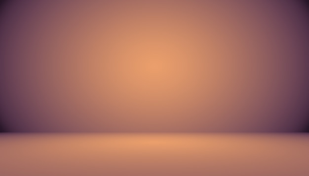 Conception abstraite de la mise en page de l'arrière-plan orange lisse, studio, salle, modèle Web, rapport d'activité avec un dégradé de couleur de cercle lisse