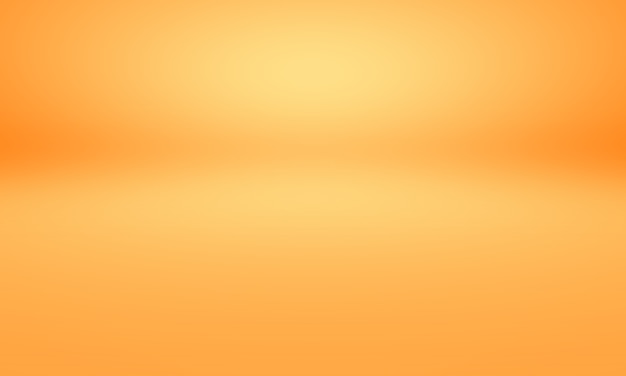 Conception abstraite de la mise en page de l'arrière-plan orange lisse, studio, salle, modèle Web, rapport d'activité avec un dégradé de couleur de cercle lisse
