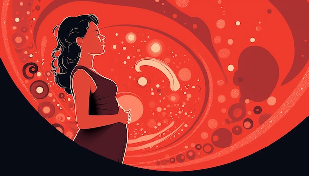 Photo conception d'affiche du mois de sensibilisation à la grossesse minimale et à la perte infantile