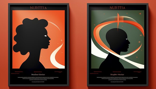 Conception d'une affiche internationale minimale pour le mois de l'histoire des Noirs