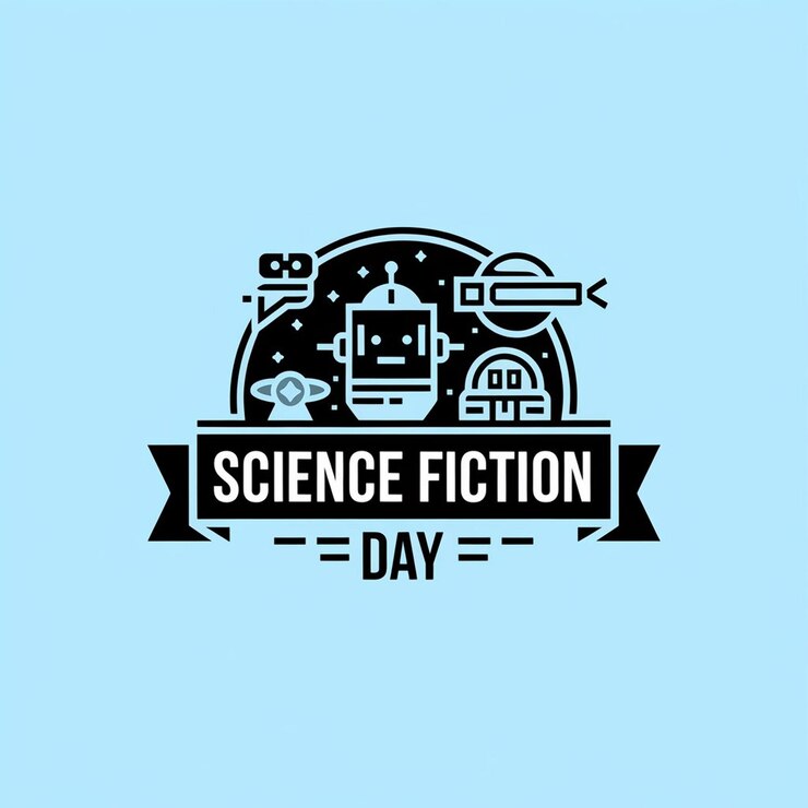 Photo conception de l'affiche de la journée de la science-fiction
