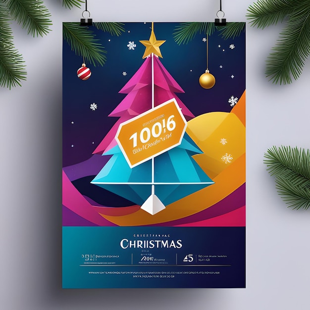 Photo conception d'affiches de noël