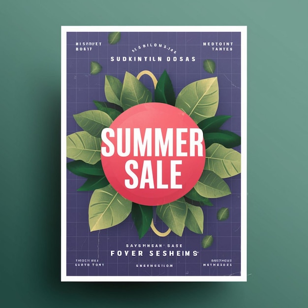 Conception d'affiches pour la vente d'été