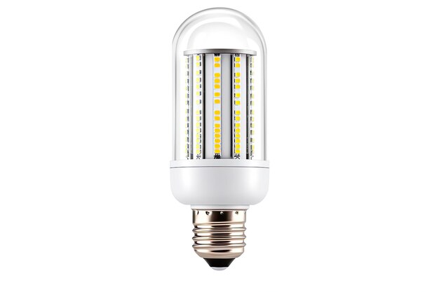 Photo conception d'ampoule led de rénovation isolée sur fond blanc