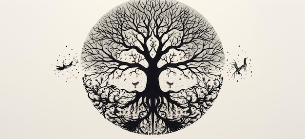 Photo conception de l'arbre du mandala