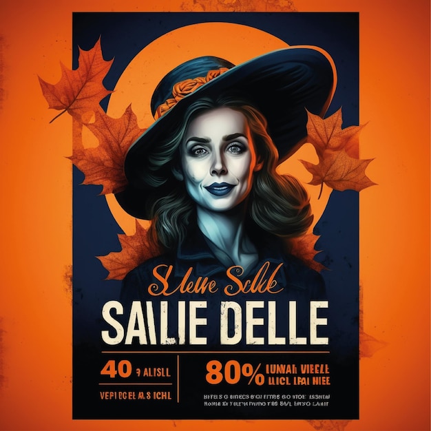 Photo conception d'arrière-plan de l'affiche d'halloween