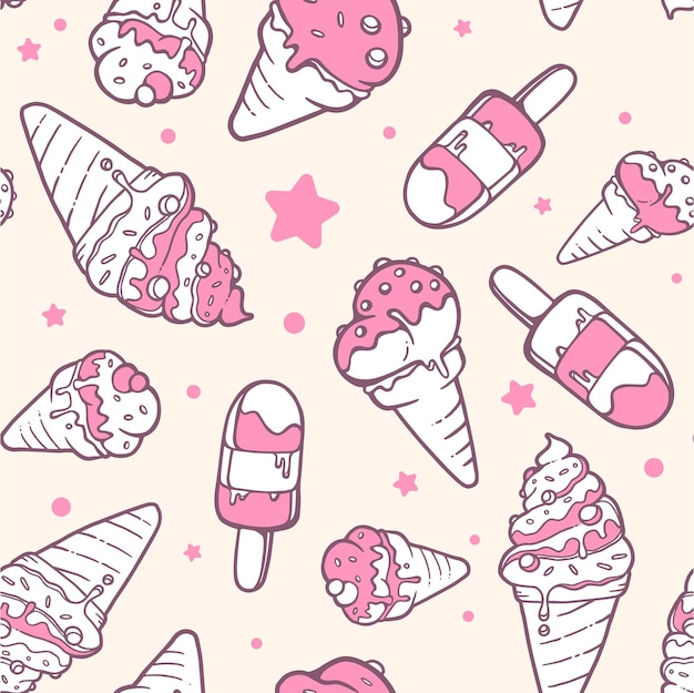 conception d'arrière-plan de crème glacée