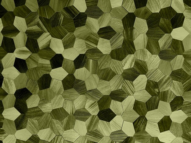 Conception d'arrière-plan géométrique 3D abstraite couleur jaune acide chaude
