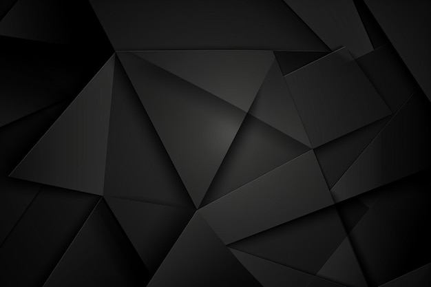 Photo conception d'arrière-plan géométrique noir foncé