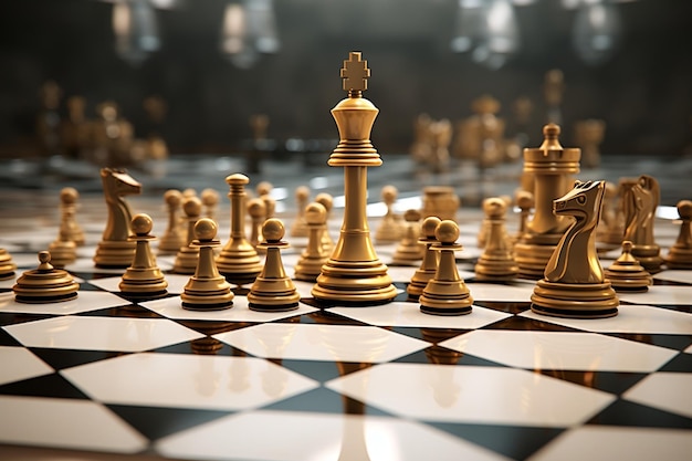 Conception artistique stratégique pour les amateurs d'échecs Generative AI