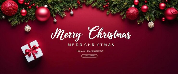 Photo la conception de la bannière du joyeux noël
