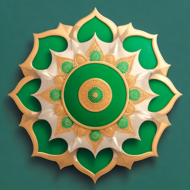 Conception de bannière de la fête de l'indépendance indienne du 15 août avec drapeau en forme de fleurs et vecteur Ashoka Chakra