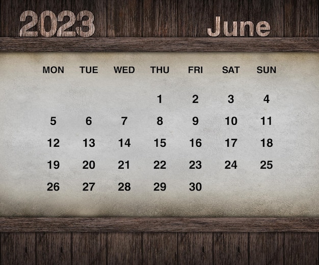 Photo conception de calendrier pour 2023. mur de grunge sur fond de bois. ensemble de 12 calendriers.