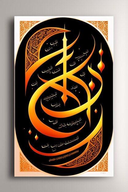 Conception de calligraphie islamique