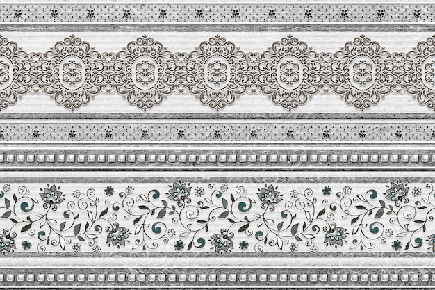 Conception de carreaux de mur en céramique sans couture Texture Conception de papier peint Patron Design graphique Art Arrière-plan