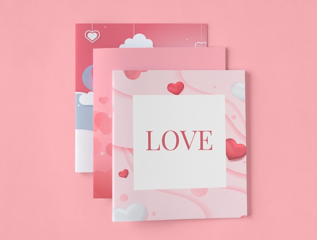 Conception de cartes de Saint Valentin mignon