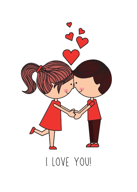Conception des cartes de la Saint-Valentin
