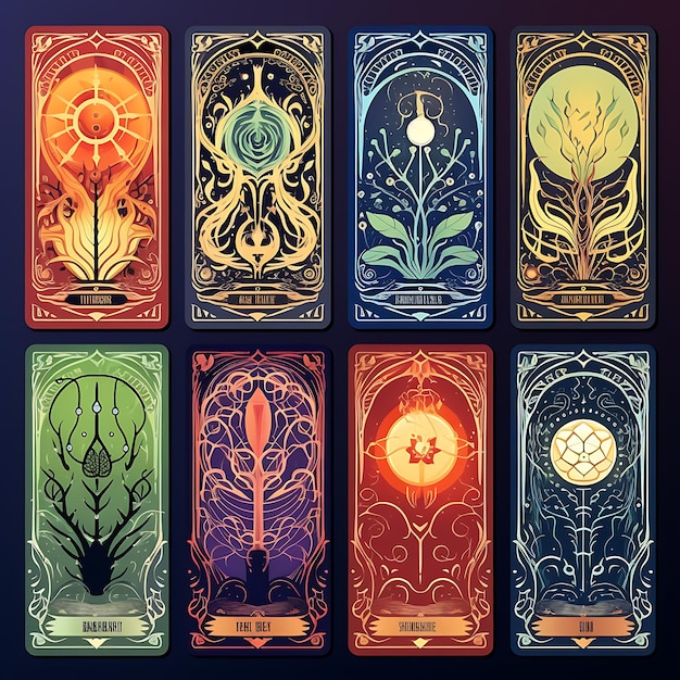 Conception de cartes de tarot