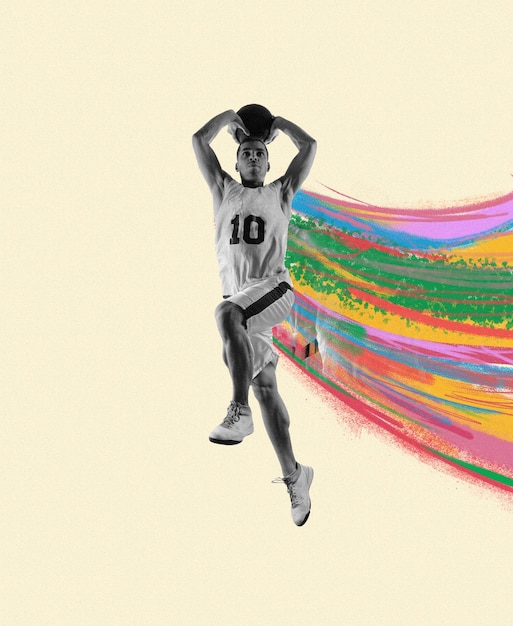 Conception de collages de basket-ball