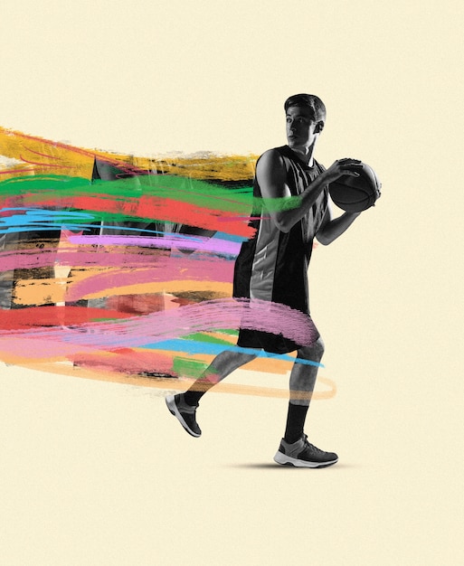 Conception de collages de basket-ball