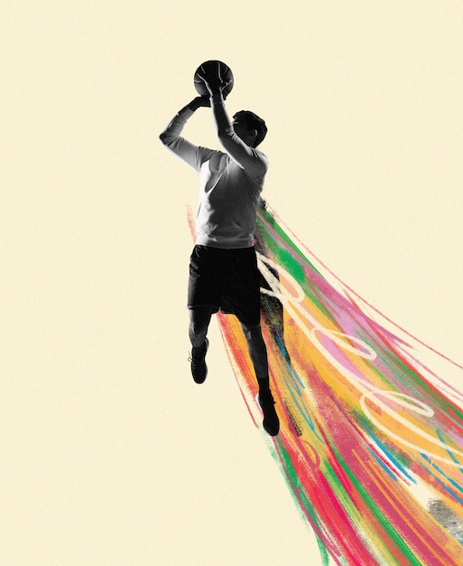 Conception de collages de basket-ball