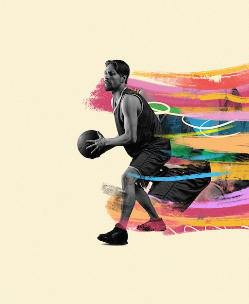 Conception de collages de basket-ball