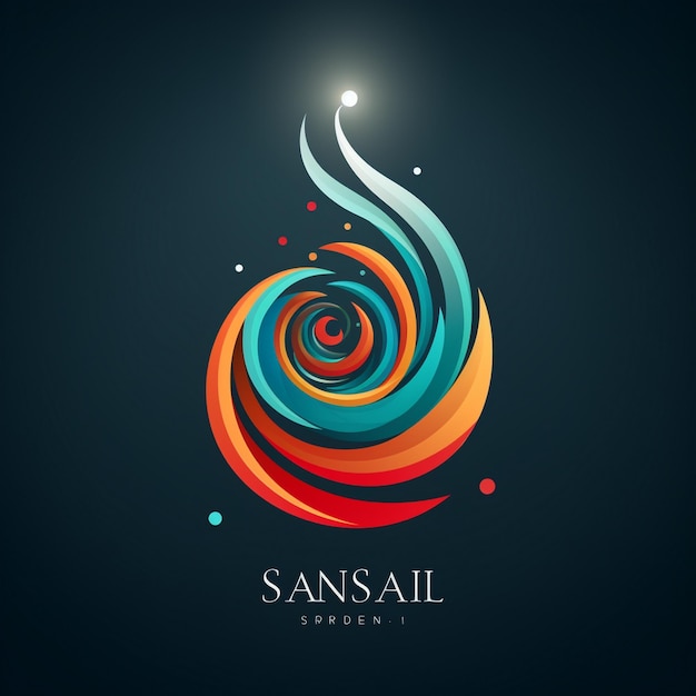 une conception colorée pour un logo pour un film appelé "sau"