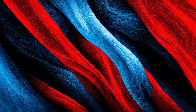 Conception de concept rouge et bleu sur fond abstrait