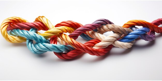conception de corde multicolore