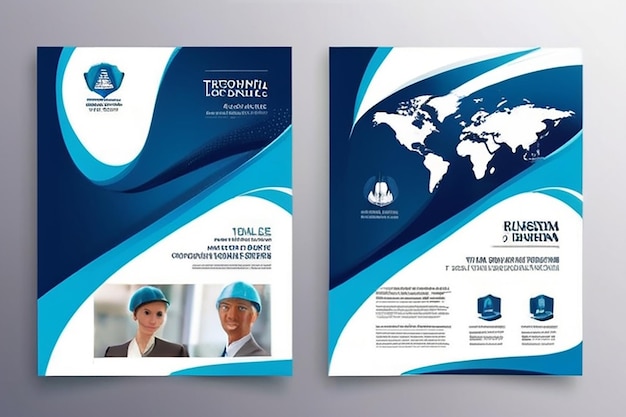 Conception de la couverture du rapport annuel pour les entreprises