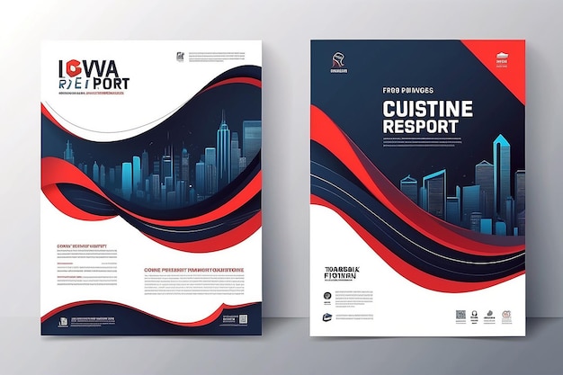 Conception de la couverture du rapport annuel pour les entreprises