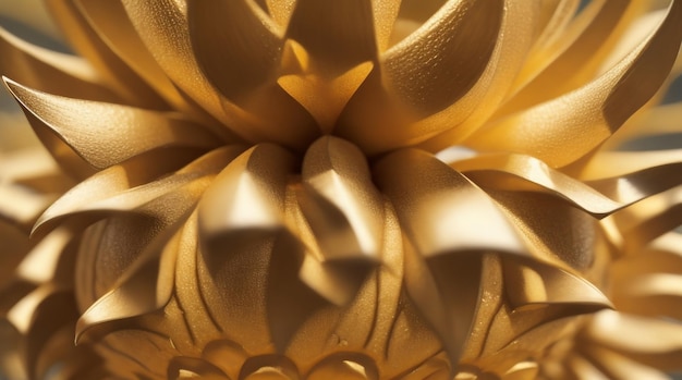 Conception créative d'élégance dorée faite de luxe abstrait d'ananas d'or