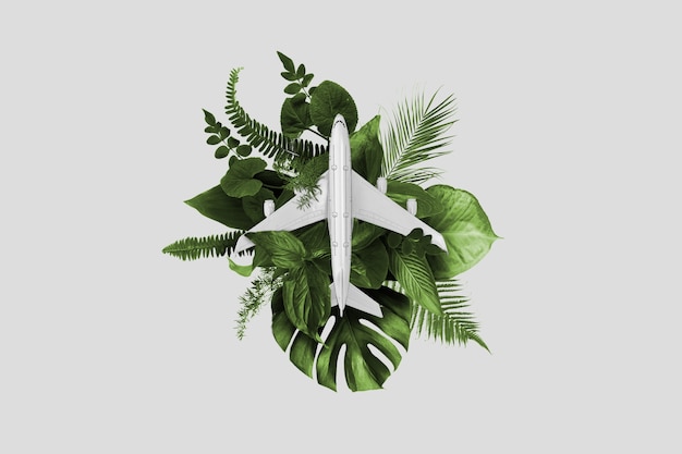Conception du collage de plan vert