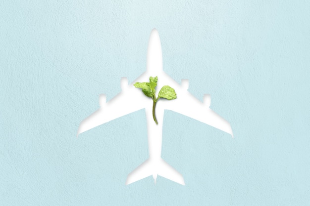 Conception du collage de plan vert