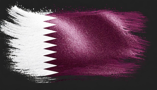 Photo conception du drapeau du qatar