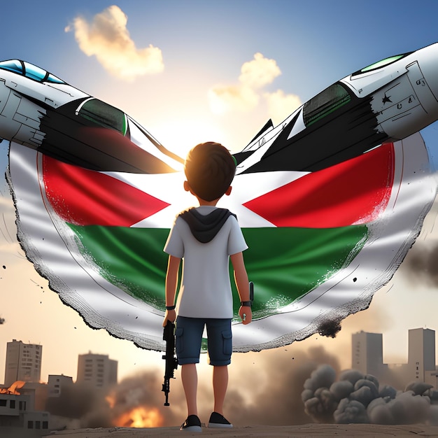 Conception du drapeau de l'État de Palestine