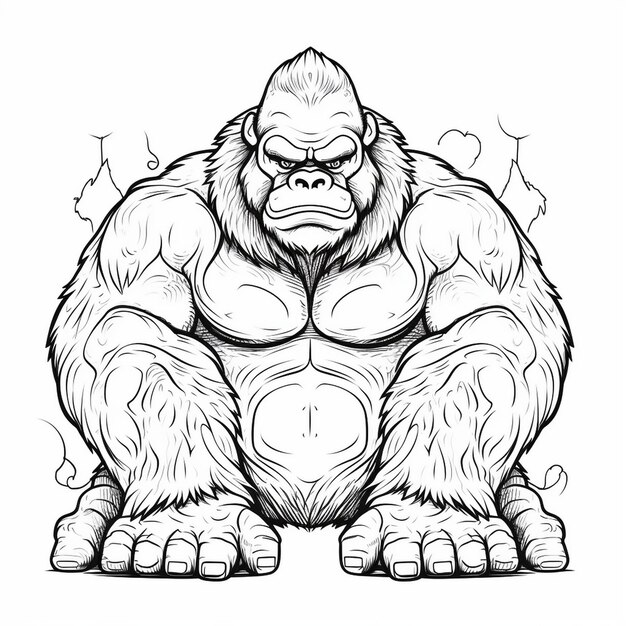 Photo conception du logo du gorille
