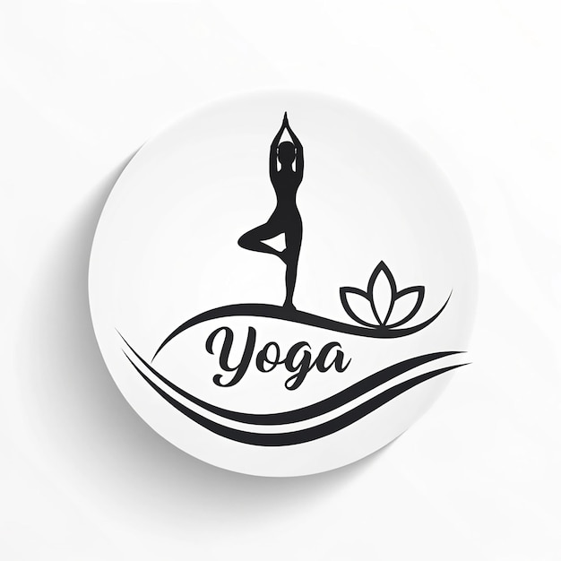 La conception du logo du yoga harmonieux ZenFlow