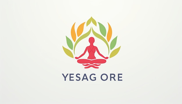 conception du logo du yoga